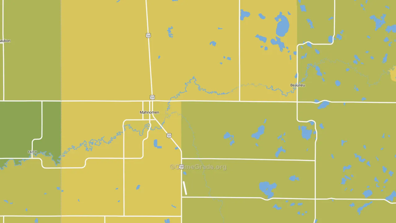 56557, MN Map of Vehicle Theft Rates