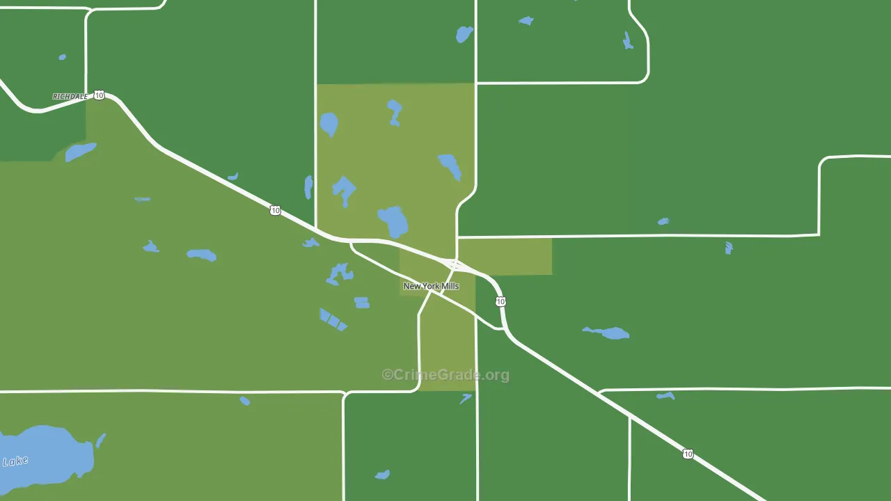 56567, MN Map of Vehicle Theft Rates