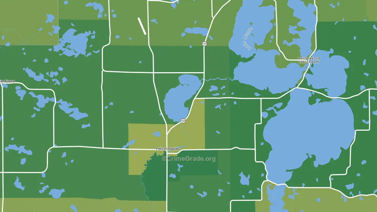 56572, MN Map of Vehicle Theft Rates