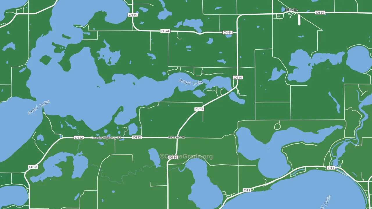 56576, MN Map of Vehicle Theft Rates