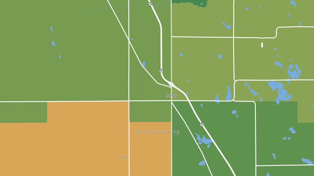 56579, MN Map of Vehicle Theft Rates