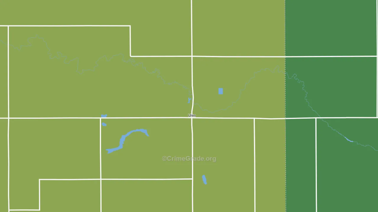 56585, MN Map of Vehicle Theft Rates