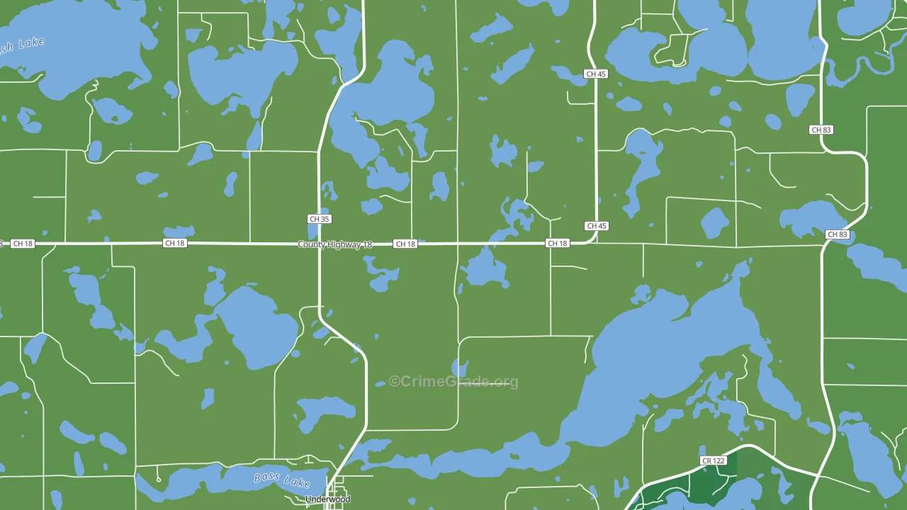 56586, MN Map of Vehicle Theft Rates