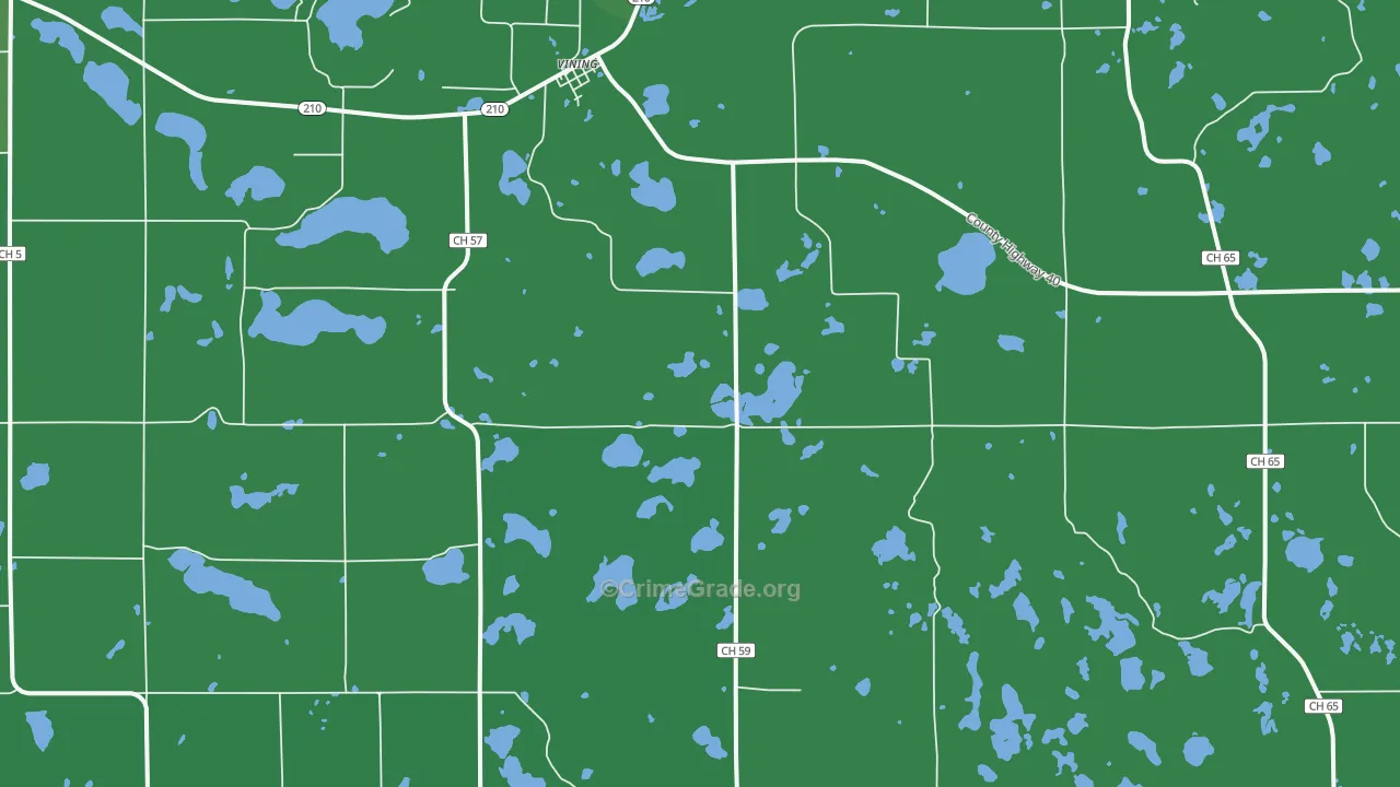 56588, MN Map of Vehicle Theft Rates