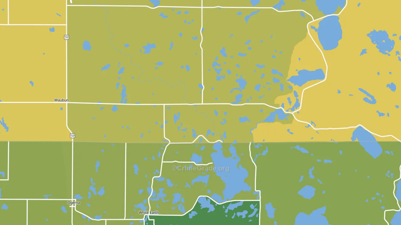 56589, MN Map of Vehicle Theft Rates