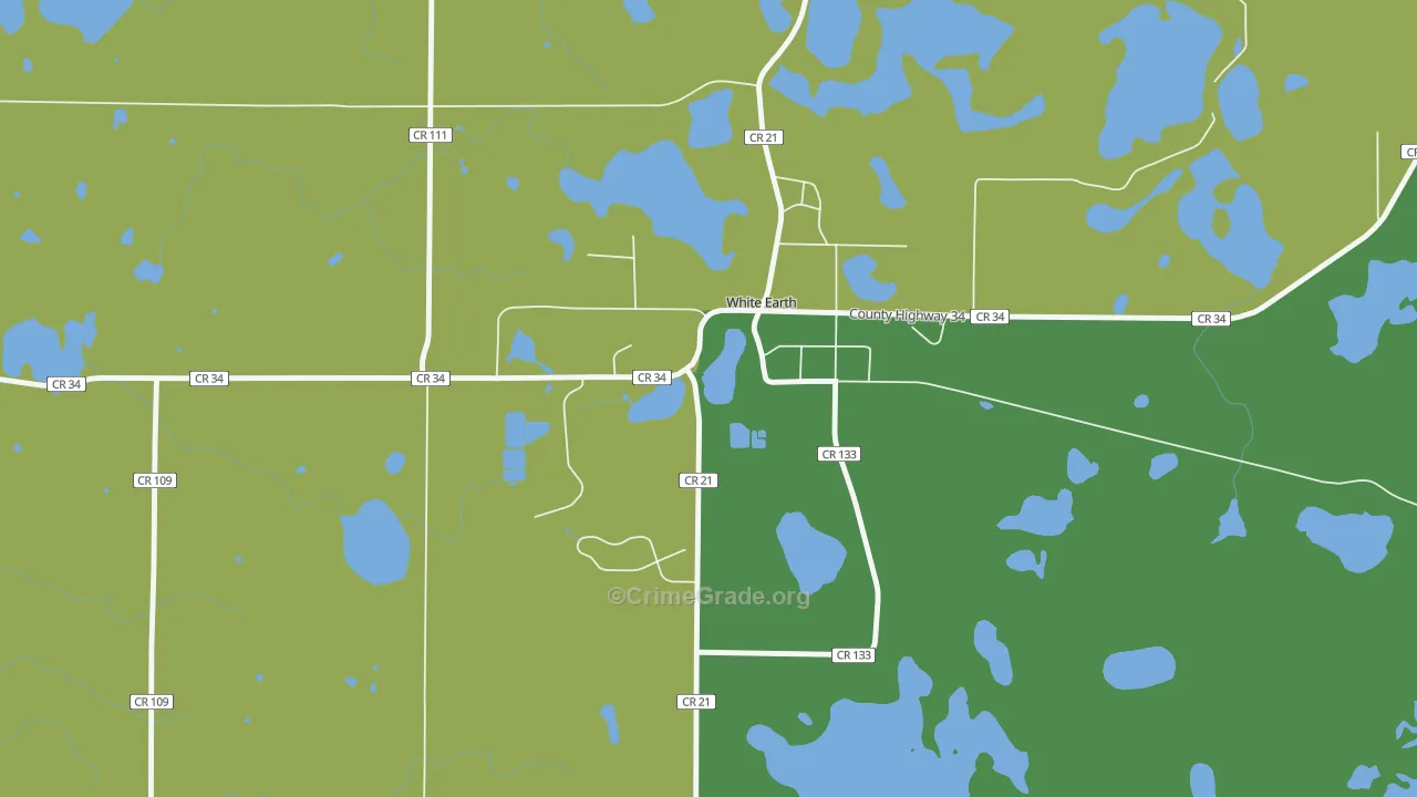56591, MN Map of Vehicle Theft Rates
