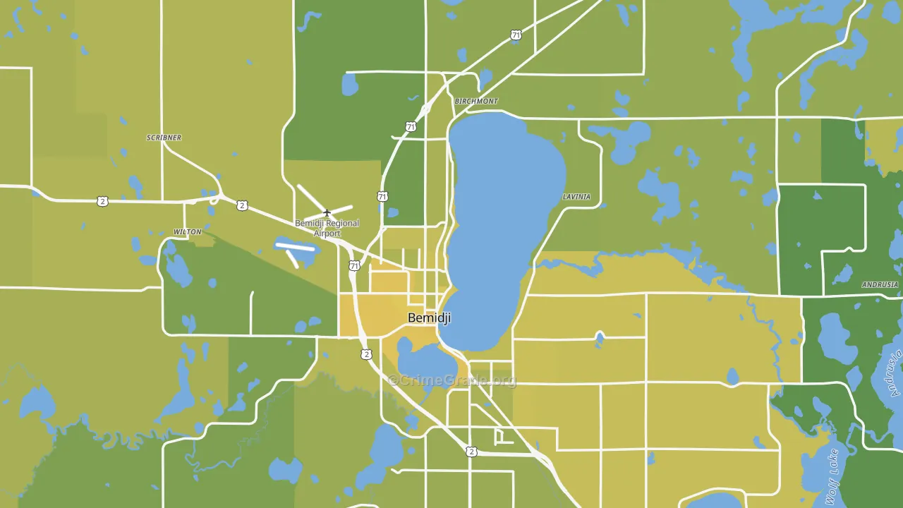 56601, MN Map of Vehicle Theft Rates