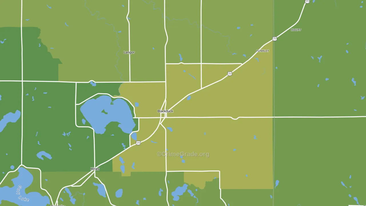 56630, MN Map of Vehicle Theft Rates