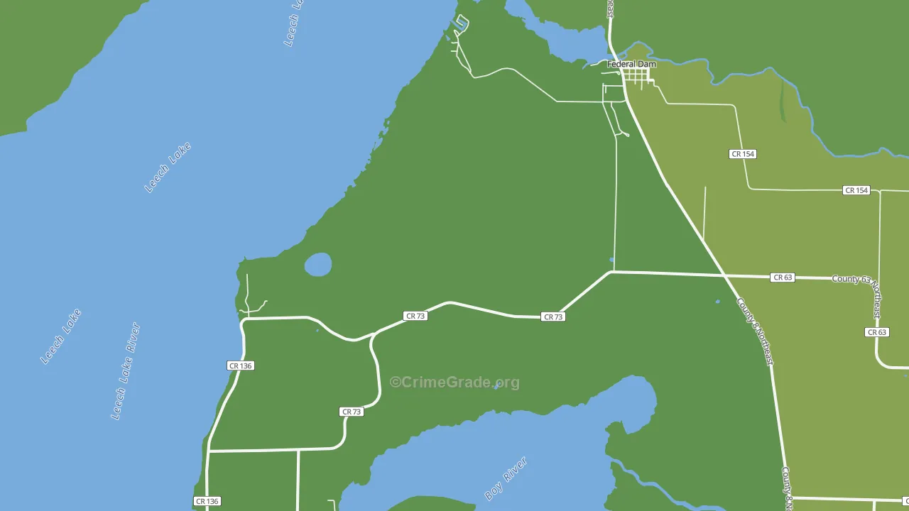 56641, MN Map of Vehicle Theft Rates