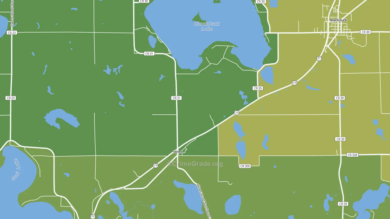 56647, MN Map of Vehicle Theft Rates