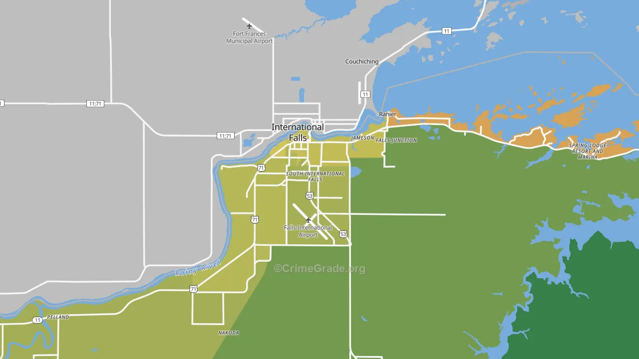 56649, MN Map of Vehicle Theft Rates