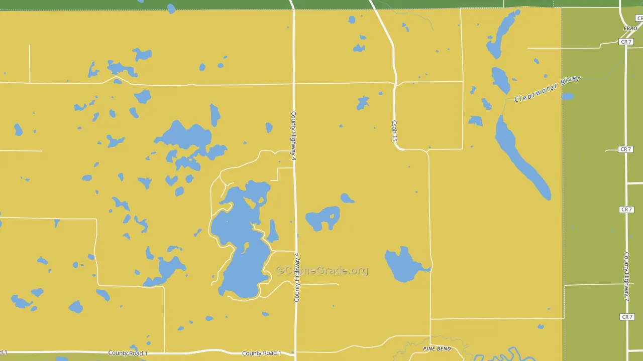 56651, MN Map of Vehicle Theft Rates