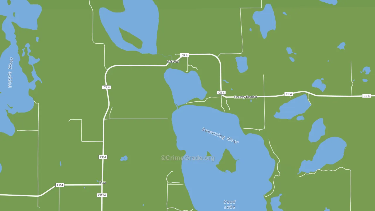 56659, MN Map of Vehicle Theft Rates