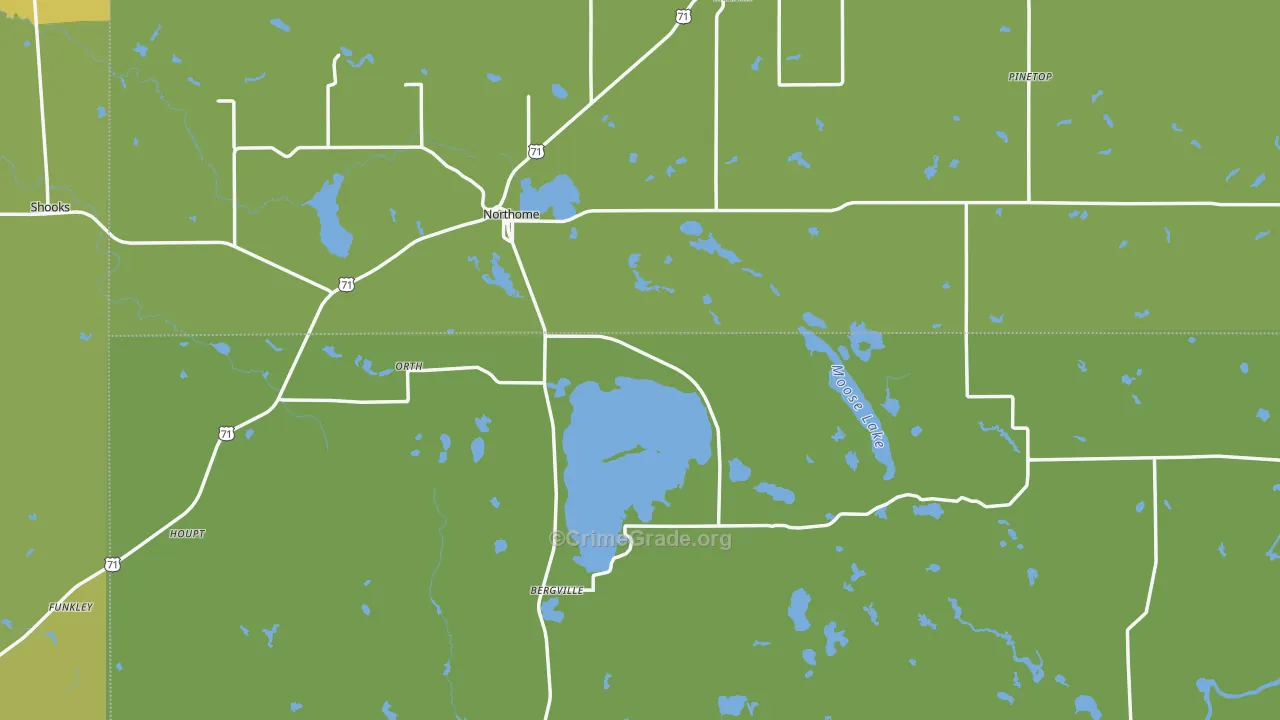 56661, MN Map of Vehicle Theft Rates