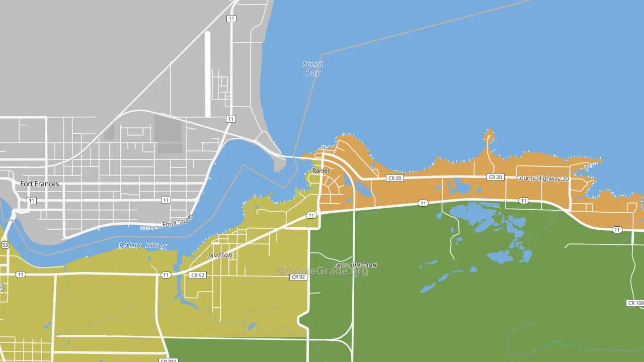 56668, MN Map of Vehicle Theft Rates