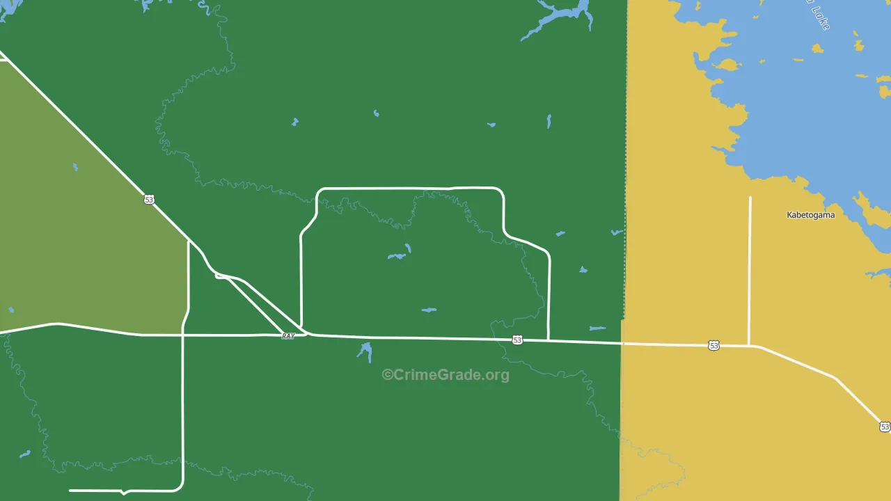 56669, MN Map of Vehicle Theft Rates