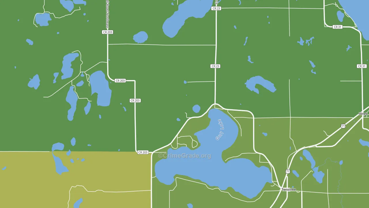 56683, MN Map of Vehicle Theft Rates