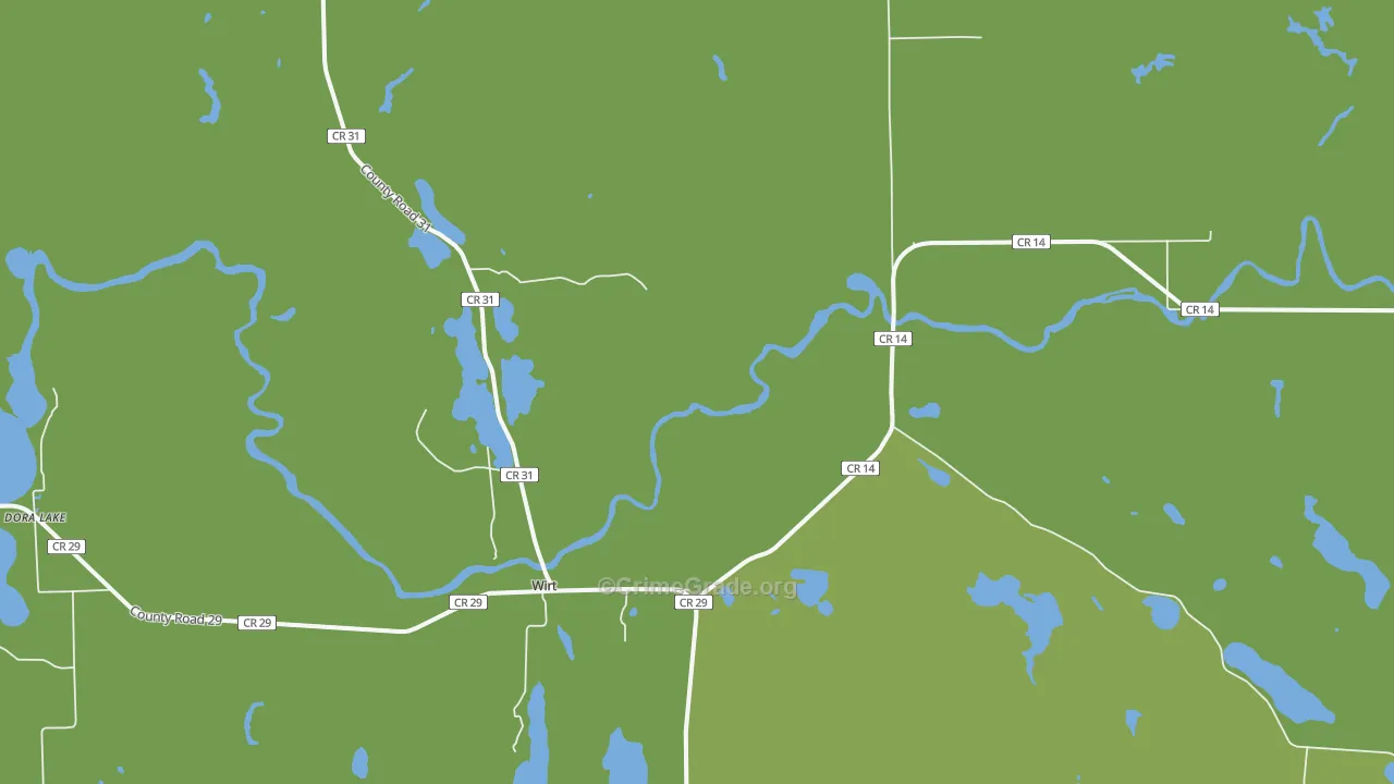56688, MN Map of Vehicle Theft Rates