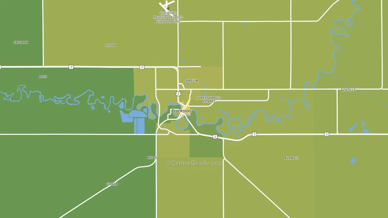 56716, MN Map of Vehicle Theft Rates