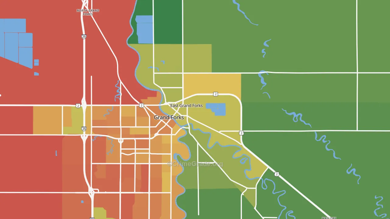 56721, MN Map of Vehicle Theft Rates