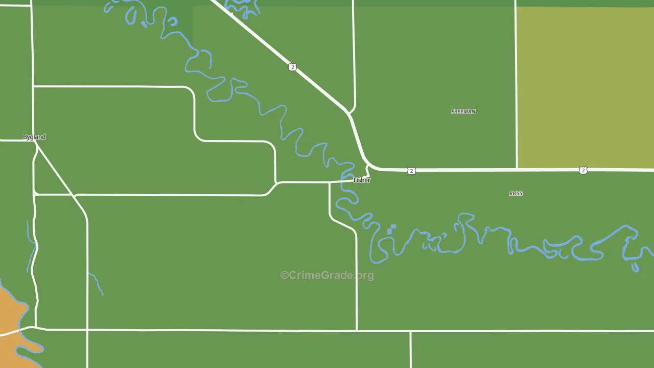 56723, MN Map of Vehicle Theft Rates