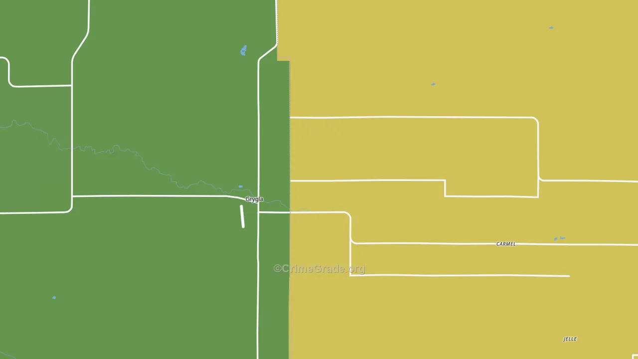56727, MN Map of Vehicle Theft Rates