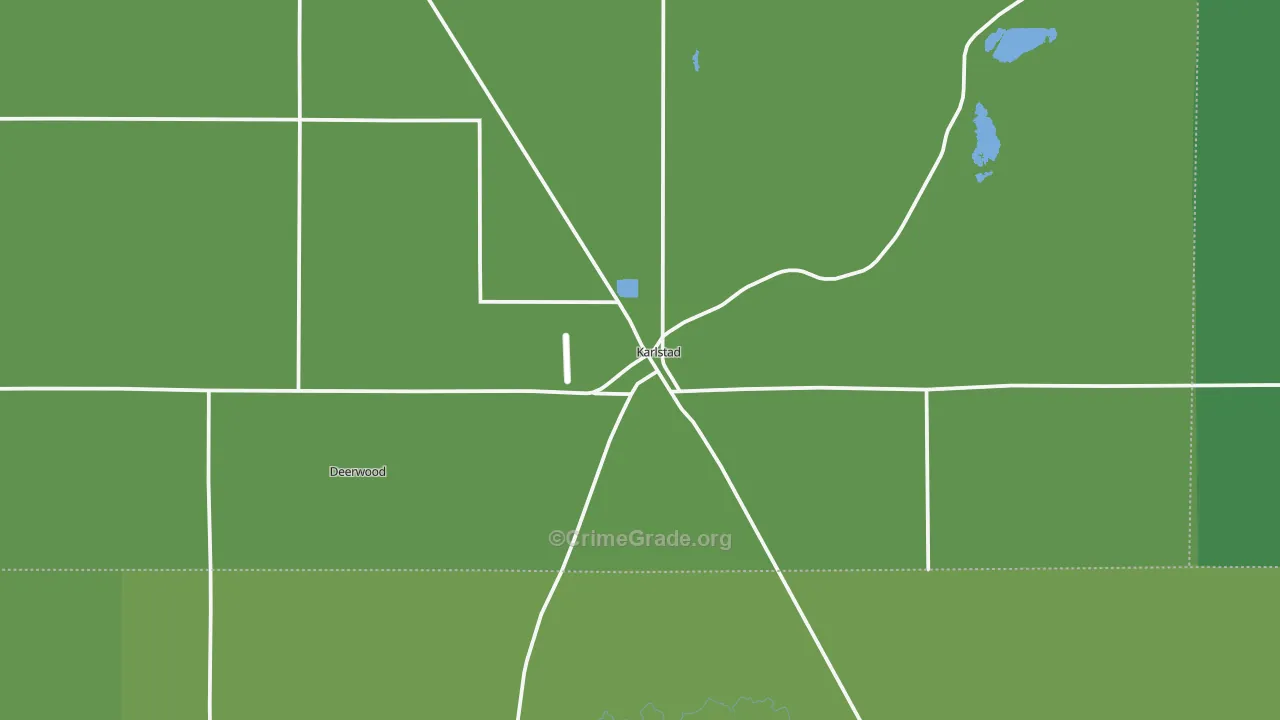 56732, MN Map of Vehicle Theft Rates