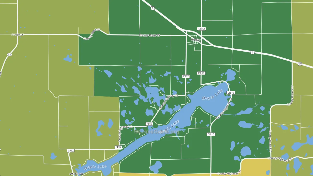 56736, MN Map of Vehicle Theft Rates
