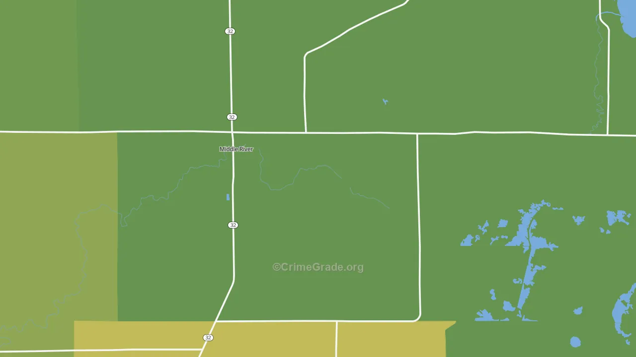 56737, MN Map of Vehicle Theft Rates