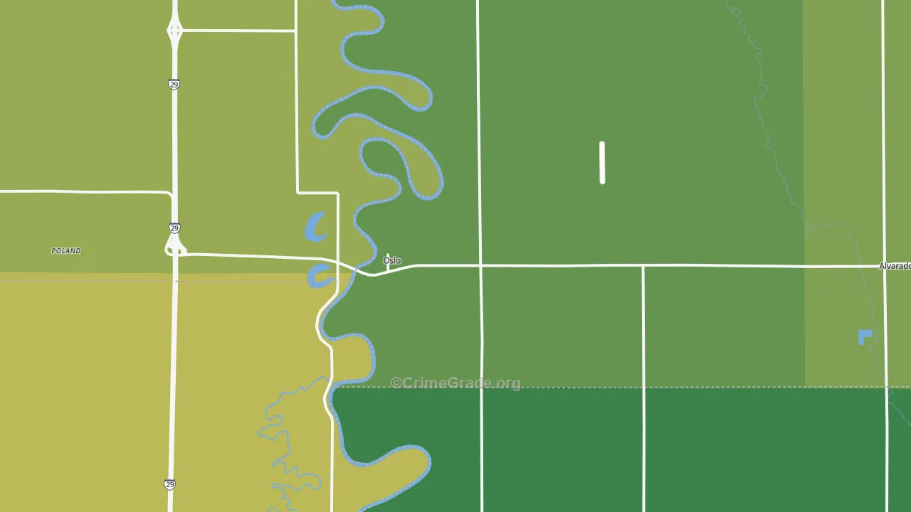 56744, MN Map of Vehicle Theft Rates
