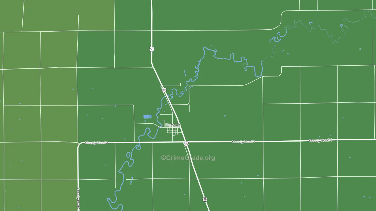 56748, MN Map of Vehicle Theft Rates