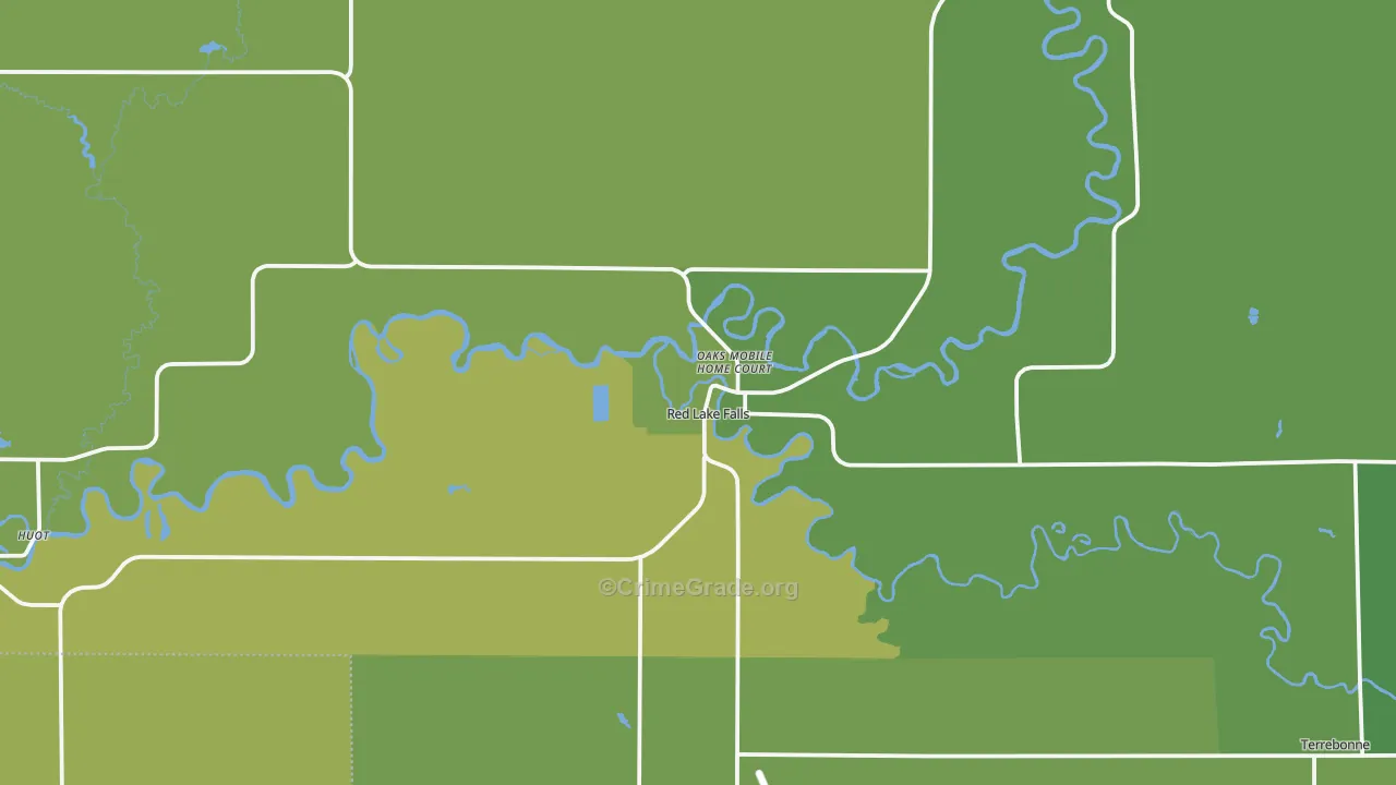 56750, MN Map of Vehicle Theft Rates