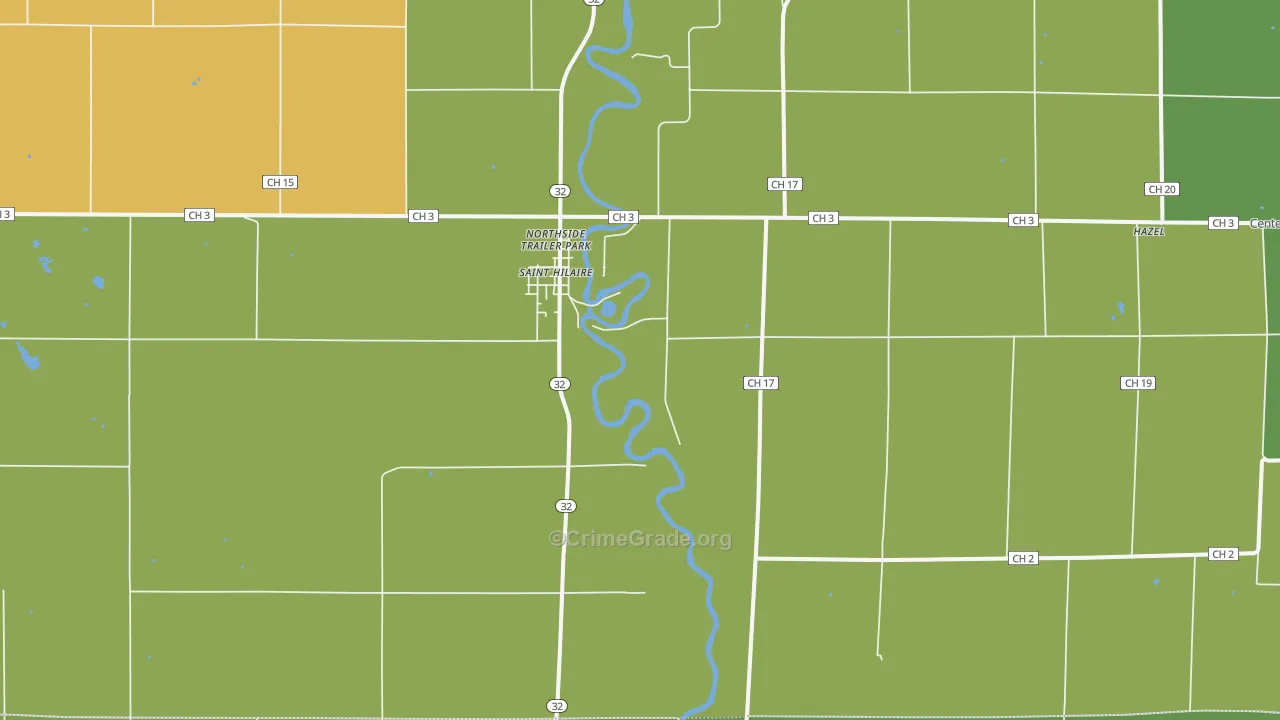 56754, MN Map of Vehicle Theft Rates