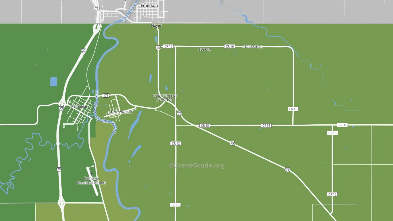 56755, MN Map of Vehicle Theft Rates