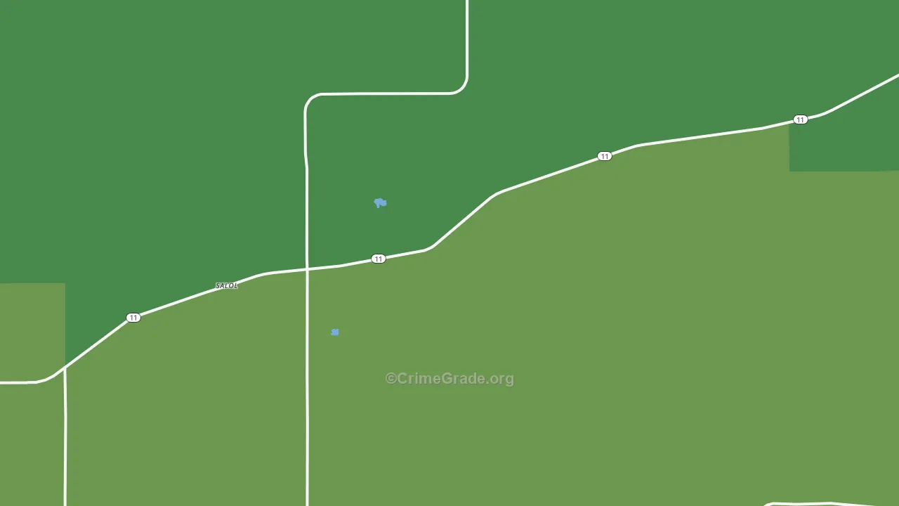 56756, MN Map of Vehicle Theft Rates