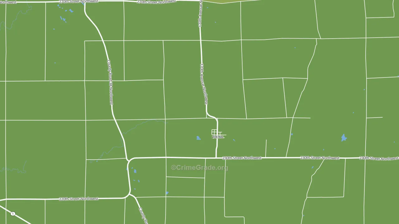 56760, MN Map of Vehicle Theft Rates