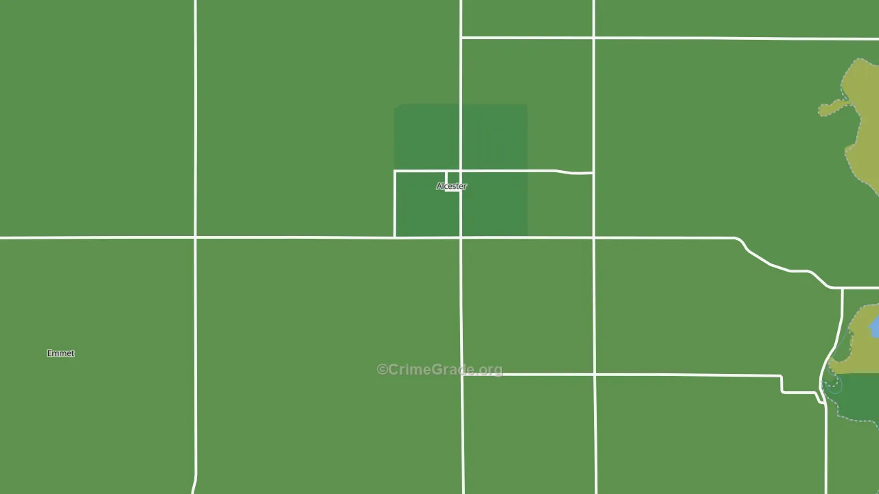 57001, SD Map of Vehicle Theft Rates