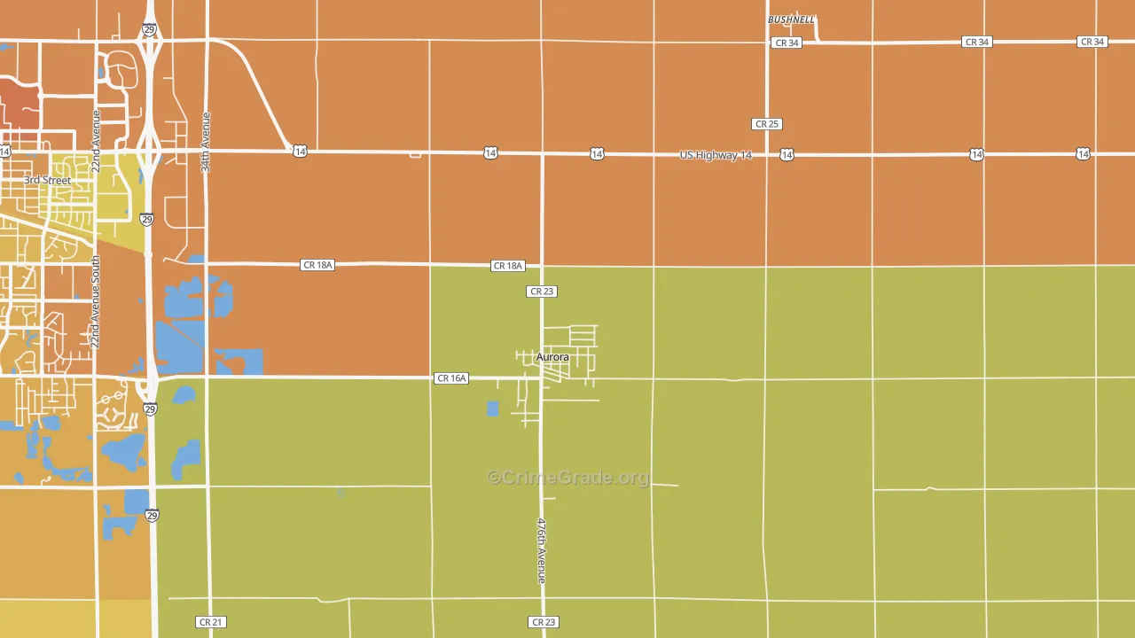57002, SD Map of Vehicle Theft Rates