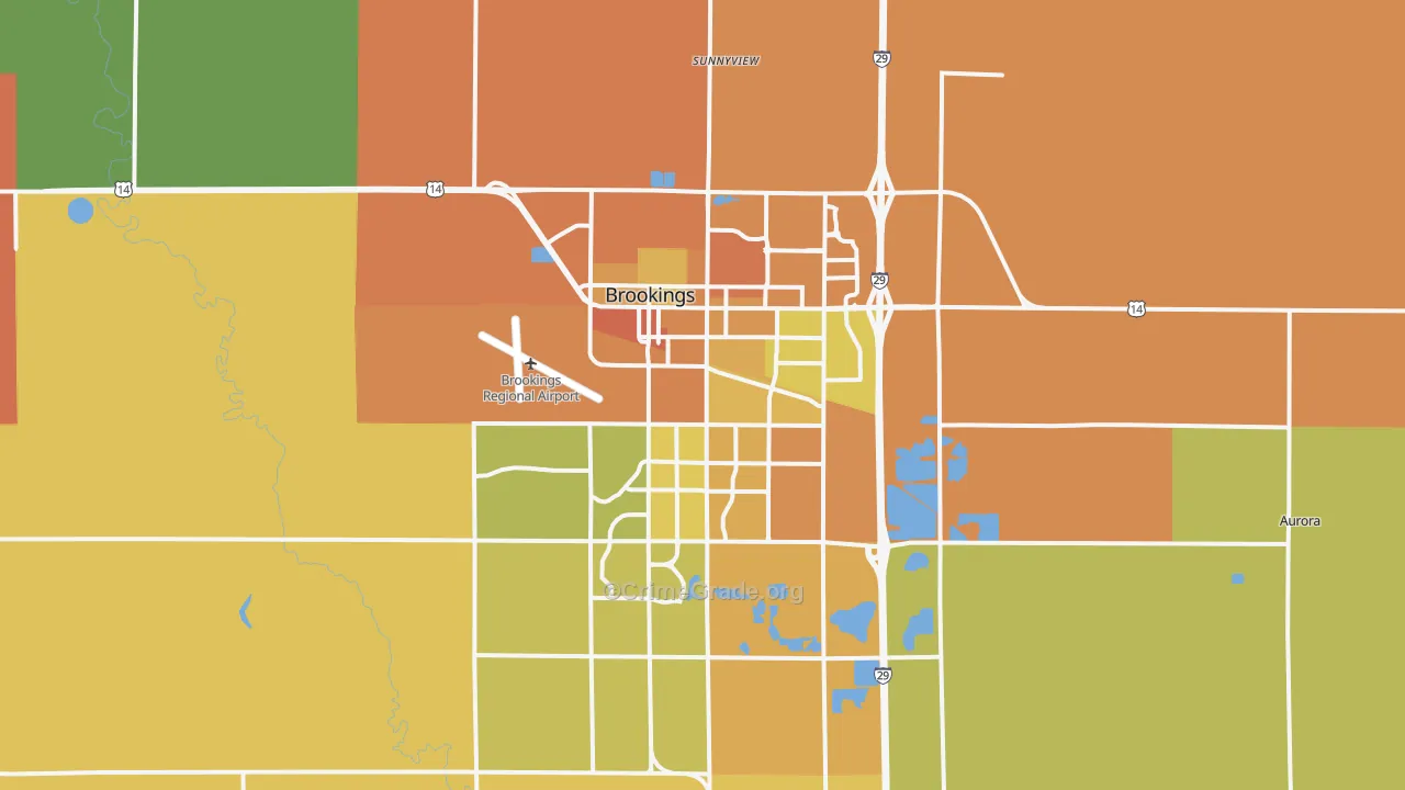 57006, SD Map of Vehicle Theft Rates
