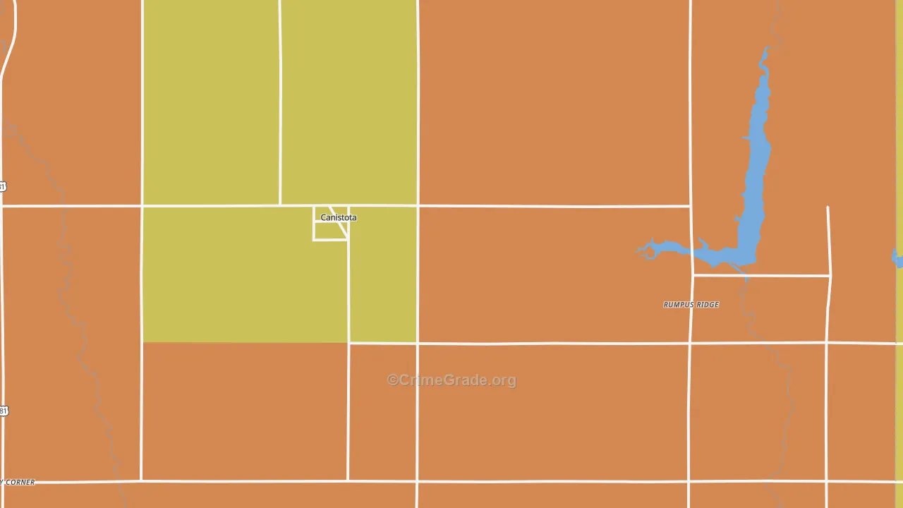 57012, SD Map of Vehicle Theft Rates