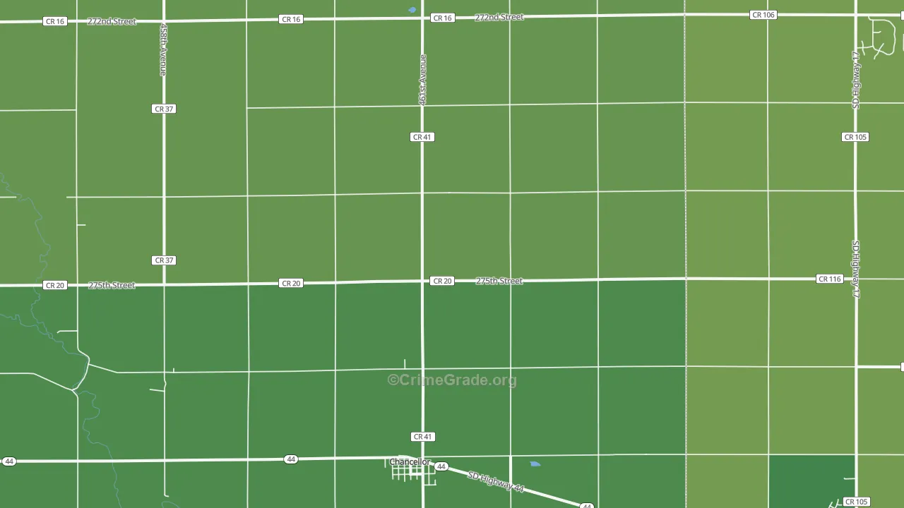 57015, SD Map of Vehicle Theft Rates