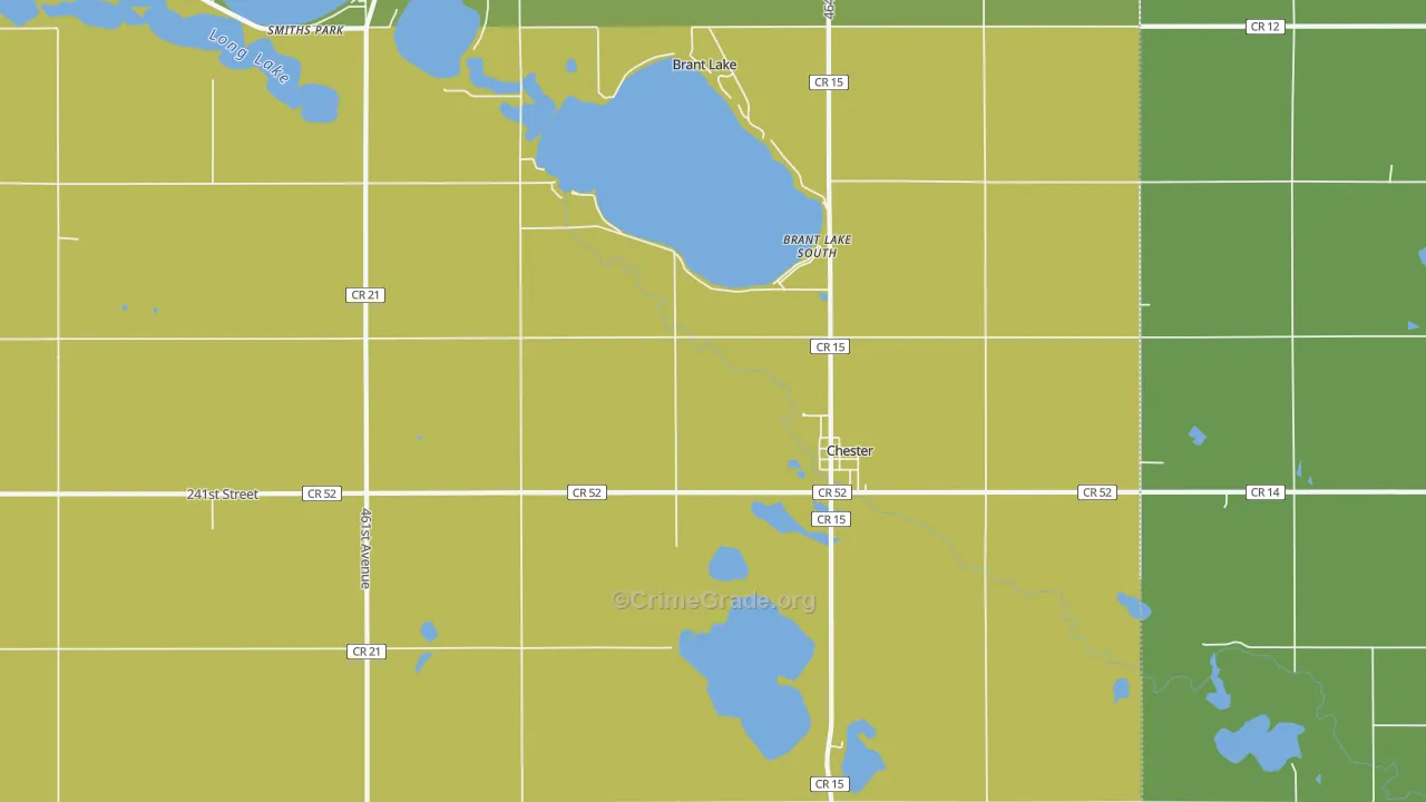 57016, SD Map of Vehicle Theft Rates