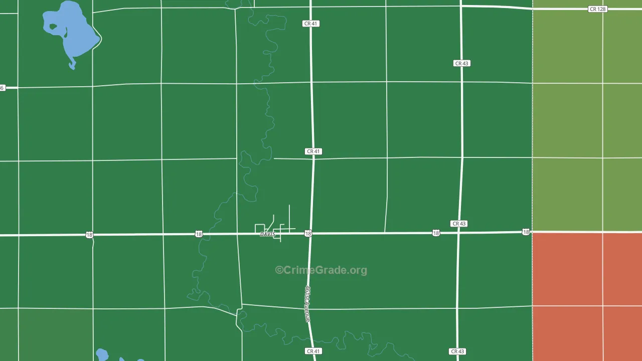 57021, SD Map of Vehicle Theft Rates