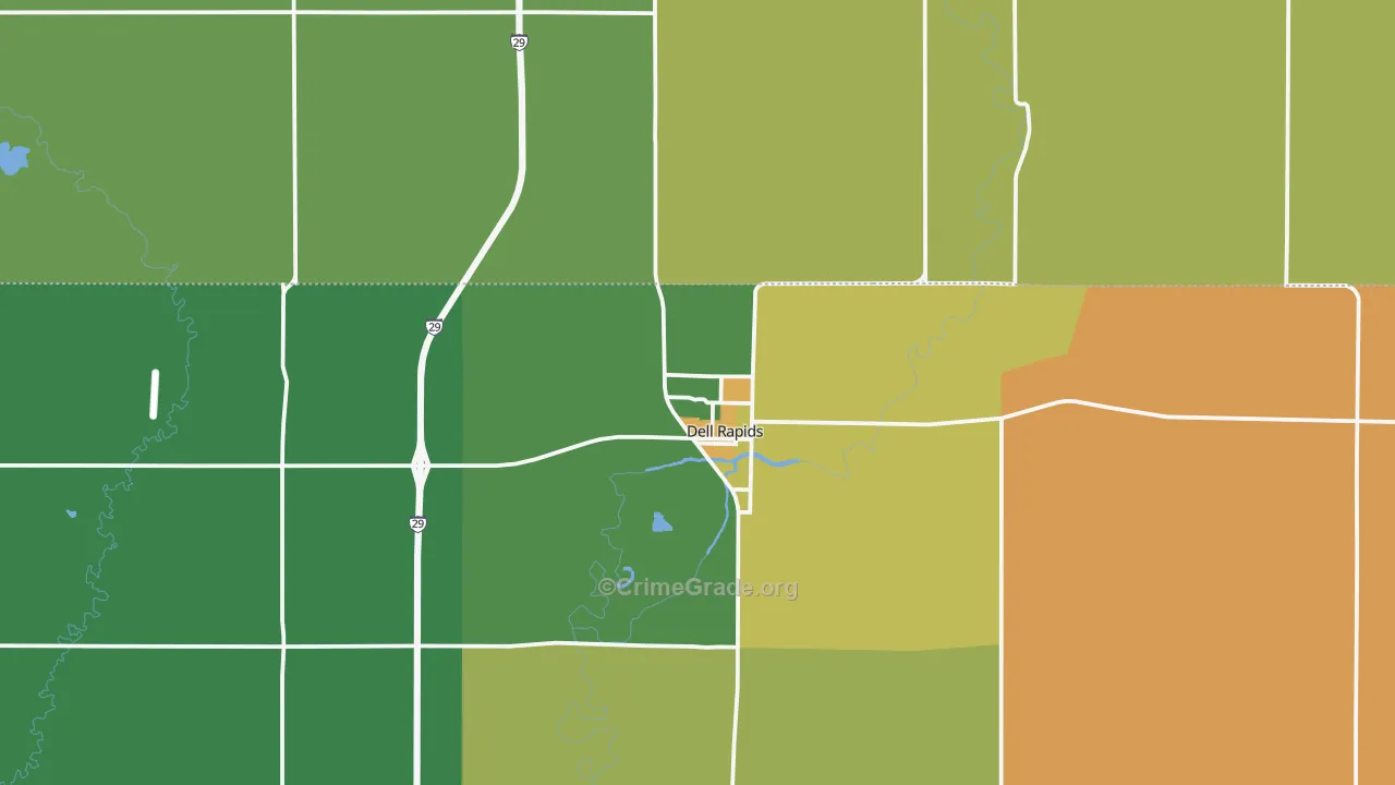 57022, SD Map of Vehicle Theft Rates