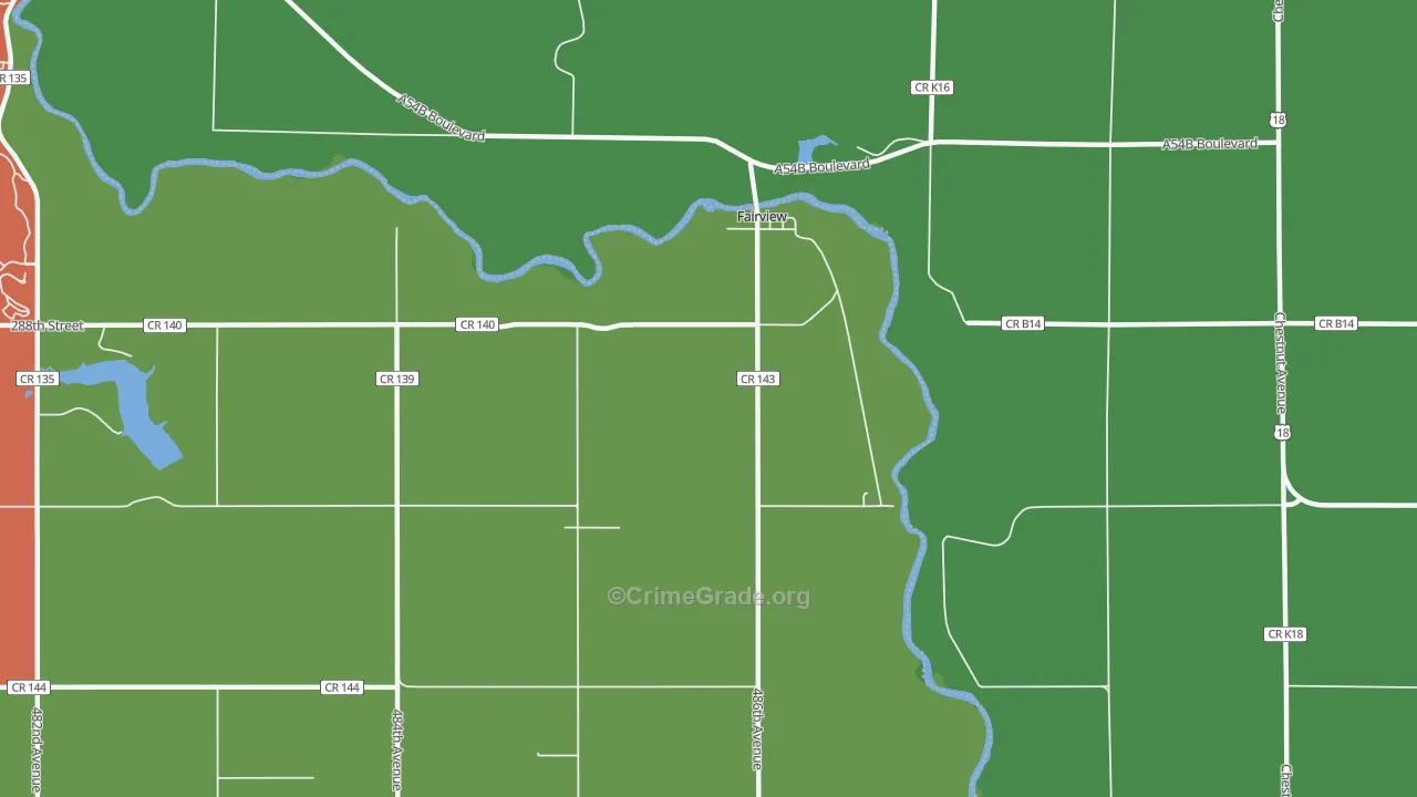 57027, SD Map of Vehicle Theft Rates