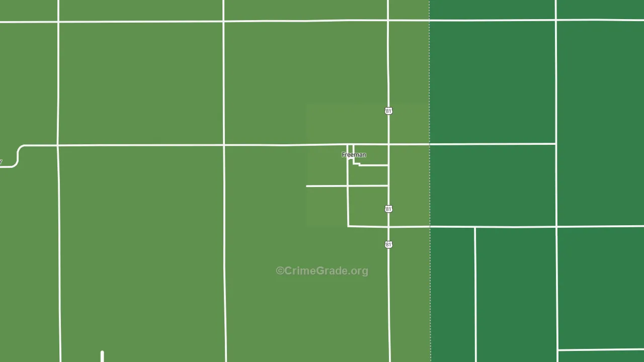 57029, SD Map of Vehicle Theft Rates