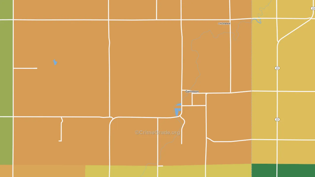 57030, SD Map of Vehicle Theft Rates