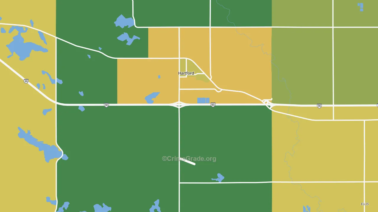 57033, SD Map of Vehicle Theft Rates