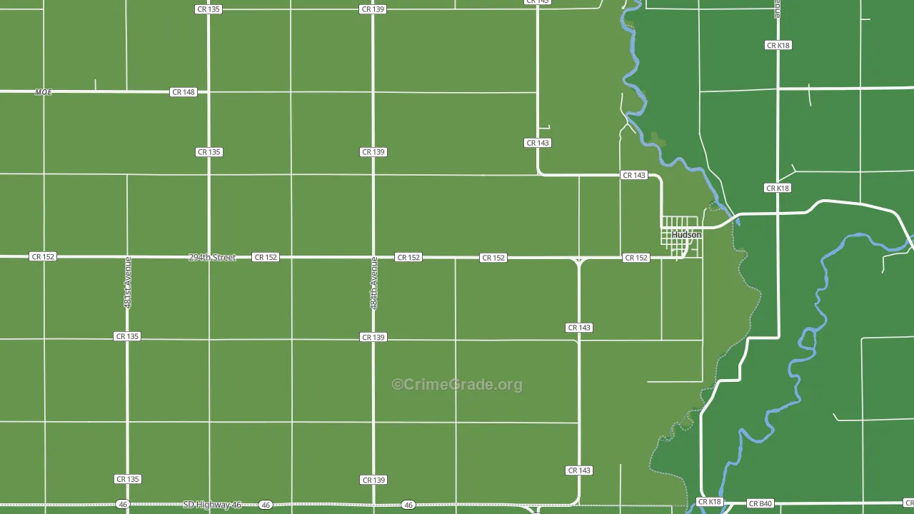 57034, SD Map of Vehicle Theft Rates