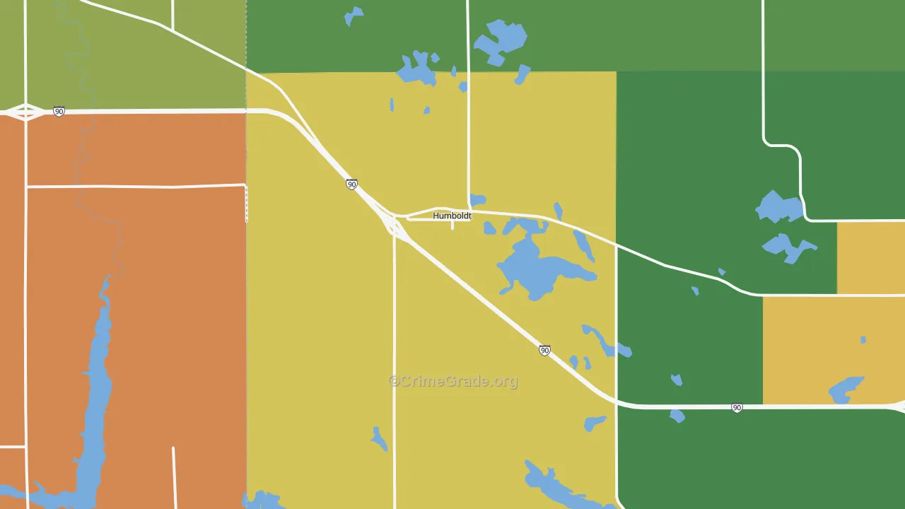57035, SD Map of Vehicle Theft Rates